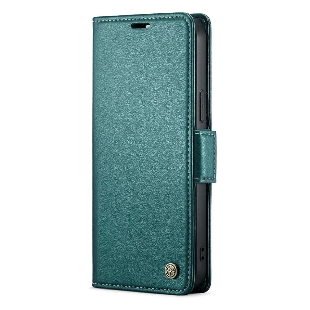 CaseMe 023 For iPhone 14 Pro Max Retro PU Leather Wallet Case Butterfly Buckle w